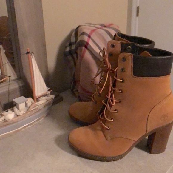 timberland high heel shoes
